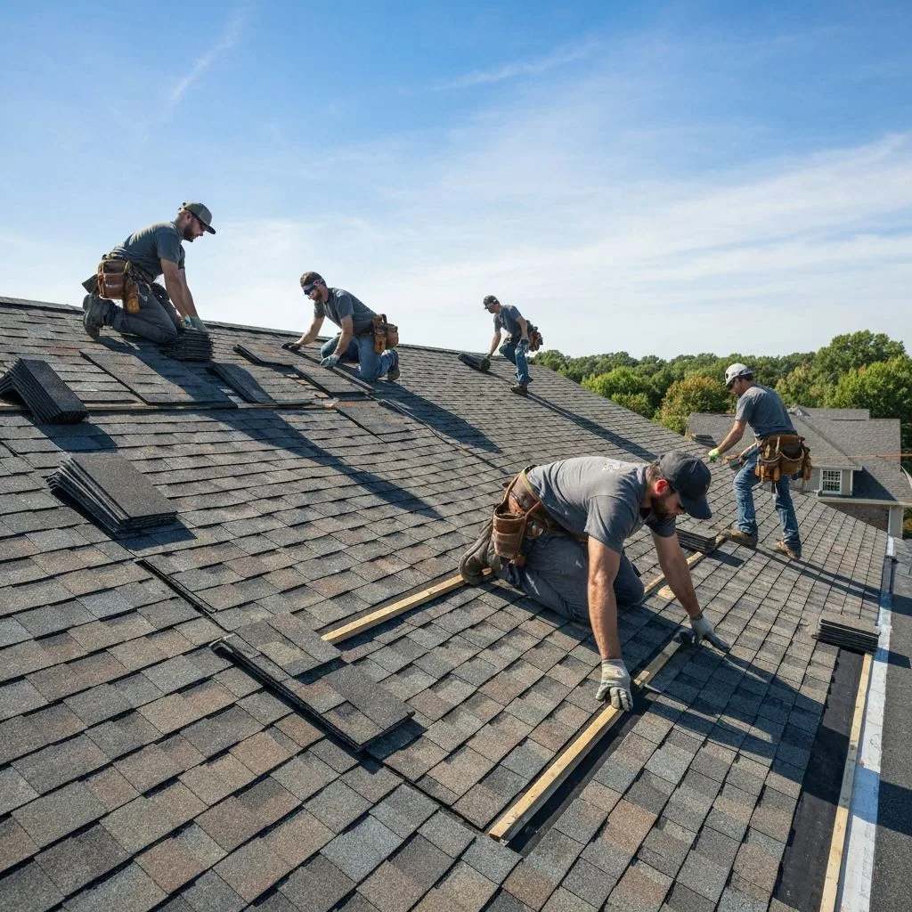 Professional roof inspection